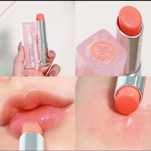 Son Dưỡng Dior Addict Lip Glow 3.2g Màu Cam San Hô 004 - Chất Lượng Chính Hãng, Dưỡng Ẩm Mềm Mại, Đặc Biệt Cho Đôi Môi Tươi Tắn