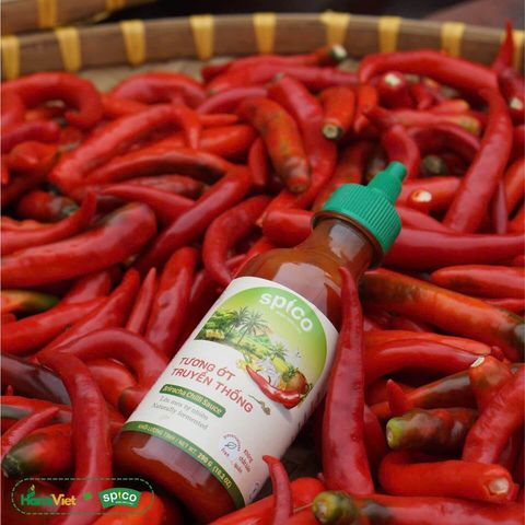 Tương Ớt Truyền Thống Spico Vị Ngọt Sriracha - Giảm Mặn, Giàu Chất Xơ, Ít Calo, An Toàn, Tự Nhiên, 290g, Thích Hợp Món Nướng, Chiên, Rán