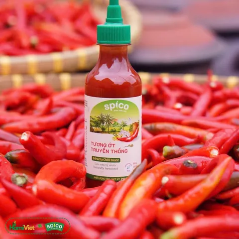 Tương Ớt Truyền Thống Spico Vị Ngọt Sriracha - Giảm Mặn, Giàu Chất Xơ, Ít Calo, An Toàn, Tự Nhiên, 290g, Thích Hợp Món Nướng, Chiên, Rán