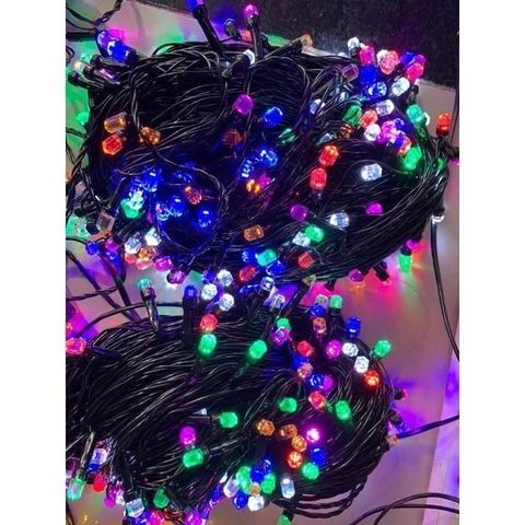Dây Đèn Led Kim Cương 20-40m Nhiều Màu Nhấp Nháy - 8 Chế Độ Sáng Hoàn Hảo Để Trang Trí Tết & Noel Chống Nước IP65