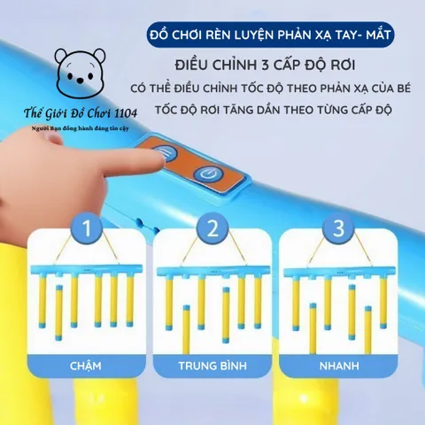 Đồ Chơi Hộp Bắt Gậy Rơi Thông Minh Điều Khiển Từ Xa - Phát Triển Phản Xạ Tay Mắt, Tăng Cường Tương Tác Cho Bé