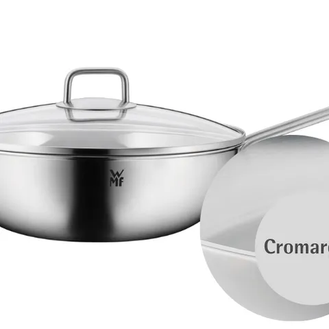 Chảo Sâu Lòng WMF 30cm Có Nắp Kính - Chảo Bếp Từ Chất Liệu Thép Không Gỉ Chống Dính An Toàn, Tiết Kiệm Nhiệt năng