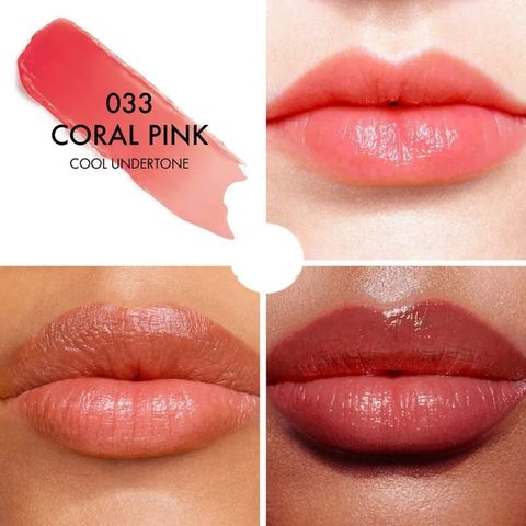 Son Dưỡng Dior Addict Lip Glow 033 Coral Pink - Son Môi Chính Hãng Hồng San Hô Dưỡng Ẩm, Tạo Màu Tự Nhiên, Chất Lượng Cao