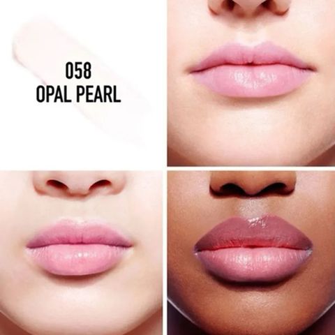 Son Dưỡng Dior Addict Lip Glow Limited-Edition 058 Opal Pearl - Son Dưỡng Cao Cấp Chính Hãng, Màu Trắng, Lấp Lánh và Dưỡng Ẩm Tốt