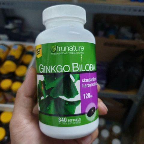 Viên Uống Bổ Não Trunature Ginkgo Biloba 120mg - Hỗ Trợ Tăng Cường Trí Nhớ và Tập Trung, 340 Viên Chính Hãng