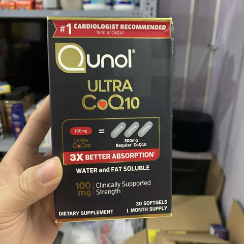 Viên uống Qunol Ultra CoQ10 - Bổ sung Coenzyme Q10 nâng cao sức khỏe tim mạch và năng lượng tự nhiên, dễ hấp thu 100mg mỗi viên