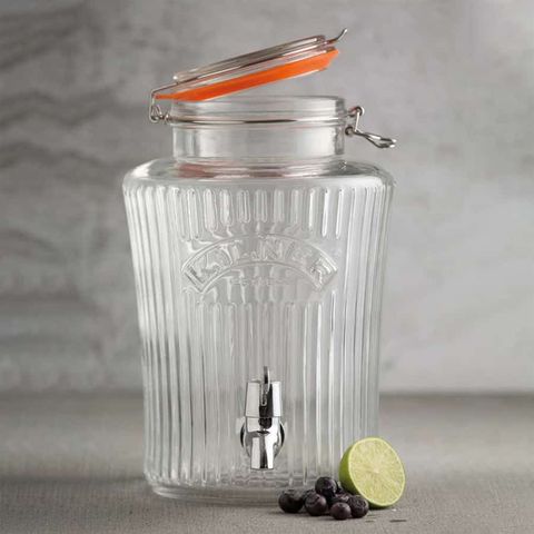 Bình Nước Thủy Tinh Kilner Vintage 8L - Đựng Nước và Cocktails, Phong Cách Cổ Điển, Lý Tưởng Cho Tiệc Tùng và Gia Đình
