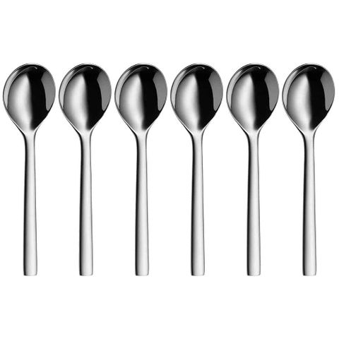 Bộ thìa 6 chiếc WMF Espresso Nuova - Thép không gỉ sang trọng, dụng cụ nhà bếp hiện đại tiện dụng cho mọi bữa ăn