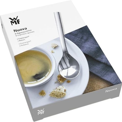 Bộ thìa 6 chiếc WMF Espresso Nuova - Thép không gỉ sang trọng, dụng cụ nhà bếp hiện đại tiện dụng cho mọi bữa ăn