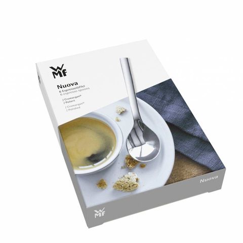 Bộ thìa 6 chiếc WMF Espresso Nuova - Thép không gỉ sang trọng, dụng cụ nhà bếp hiện đại tiện dụng cho mọi bữa ăn