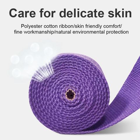 Dây Tập Yoga Cotton 1,8m x 3,8cm - Hỗ Trợ Động Tác Khó, Tăng Độ Dẻo Uốn, 8 Màu Sắc Đẹp, Chắc Chắn và Tiện Lợi