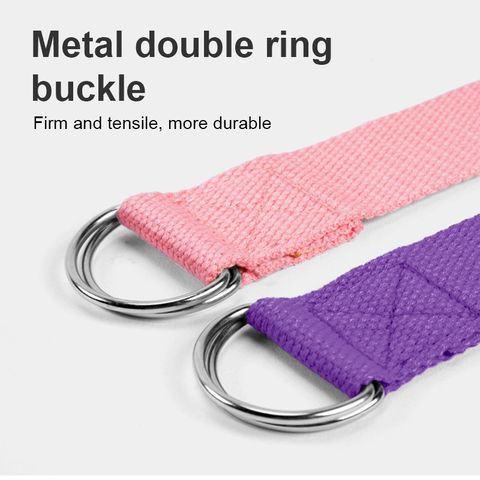 Dây Tập Yoga Cotton 1,8m x 3,8cm - Hỗ Trợ Động Tác Khó, Tăng Độ Dẻo Uốn, 8 Màu Sắc Đẹp, Chắc Chắn và Tiện Lợi