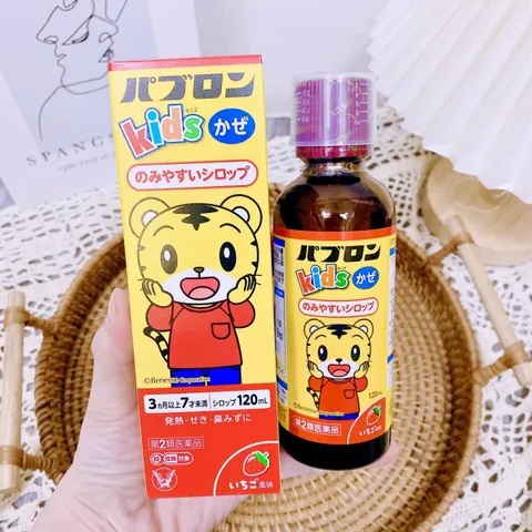 Siro Ho Cho Bé Nhật Bản Paburon S 120ml - Hỗ Trợ Giảm Ho, Hạ Sốt, Cảm Cúm, An Toàn Cho Trẻ Em