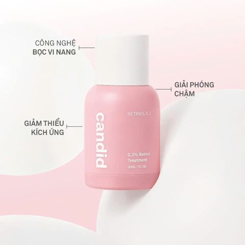 Tinh Chất Trẻ Hóa Da CANDID 0.3% Retinol - Giảm Nếp Nhăn, Tái Tạo Da Nhẹ Nhàng