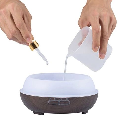 Máy Xông Tinh Dầu 550ML Aroma Zone - Khuếch Tán Hương Thơm, Remote Điều Khiển, Thiết Kế Phong Thủy, Tiết Kiệm Điện