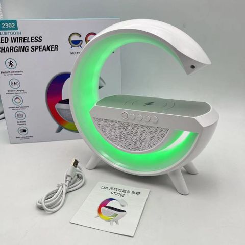Loa Bluetooth LED RGB Chữ G - Thiết Kế Sang Trọng, Đèn Nháy Theo Nhạc, Âm Thanh Sống Động, Sạc Nhanh