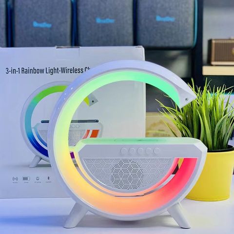 Loa Bluetooth LED RGB Chữ G - Thiết Kế Sang Trọng, Đèn Nháy Theo Nhạc, Âm Thanh Sống Động, Sạc Nhanh