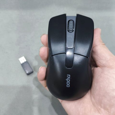 Chuột Máy Tính Không Dây Rapoo 1010 - Thiết Kế Nhỏ Gọn, Độ Phân Giải 1000DPI, Tuổi Thọ Pin 6 Tháng, Công Nghệ 2.4GHz