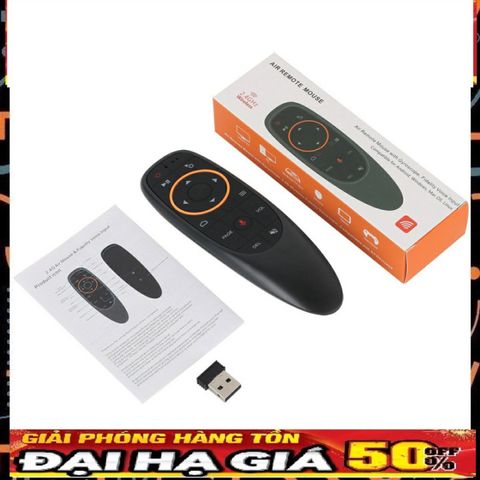 Điều khiển Chuột bay Voice G10s - Tìm kiếm giọng nói cho Tivi Smart và Android Box, chuột bay không dây 360 độ, dễ sử dụng