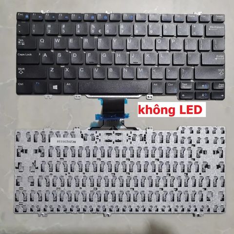 Bàn Phím Laptop Dell Latitude E7280 E5280 5290 7380 US Layout Đen - Chất lượng Cao, Không LED, Độ Nhạy Tốt