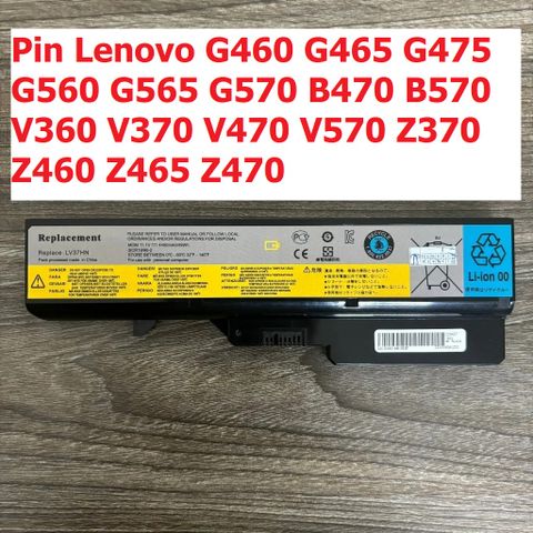 Pin Laptop Lenovo 6 Cell 4400mAh cho G460 G465 G475 G560 G565 G570 B470 B570 V360 V370 V470 Z370 Z460 Z465 - Hàng Chính Hãng