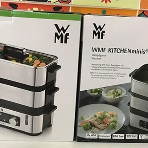 Nồi Hấp 2 Tầng WMF Cromargan 18/10 - Nồi Hấp Điện Chất Lượng Cao 900W Tiết Kiệm Điện, Dung Tích 4,3L Hấp Thức Ăn An Toàn