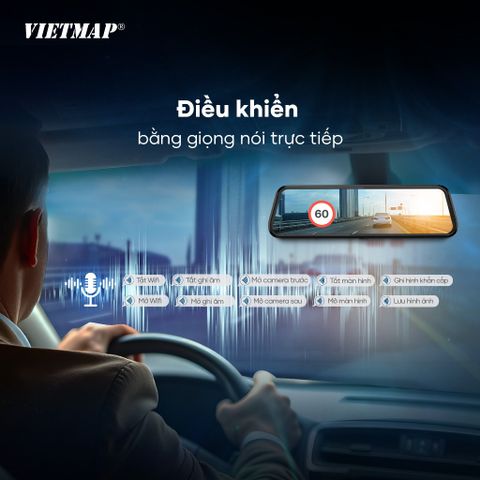 Camera Hành Trình Vietmap R440 - Ghi Hình 4K Siêu Nét, Cảnh Báo Giao Thông Thông Minh, Điều Khiển Bằng Giọng Nói, GPS & Wi-Fi 6