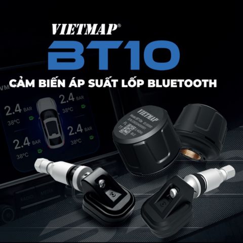 Cảm Biến Áp Suất Lốp TPMS Bluetooth Vietmap BT10 - Giải Pháp Theo Dõi Nhiệt Độ và Áp Suất An Toàn Cho Xe Hơi