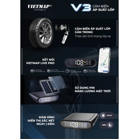 Cảm Biến Áp Suất Lốp TPMS Bluetooth Vietmap BT10 - Giải Pháp Theo Dõi Nhiệt Độ và Áp Suất An Toàn Cho Xe Hơi