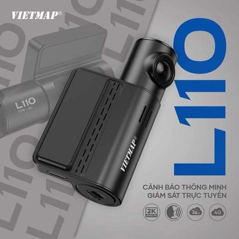 Camera Hành Trình Vietmap L110 - Giám Sát 24/7, Kết Nối 4G và Lưu Trữ Đám Mây, Chất Lượng 2K Với Cảnh Báo Giao Thông Bằng Giọng Nói