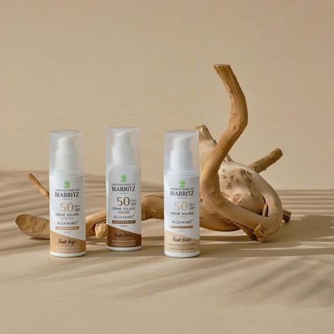 Kem Chống Nắng Makeup 2in1 Biarritz Alga Maris SPF50+ - Che Khuyết Điểm, Thành Phần Tự Nhiên, Dạng Kem Dễ Tán 50ml