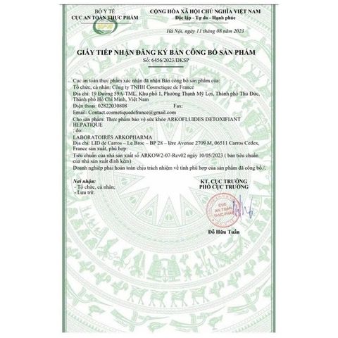 Nước Uống Thải Độc Gan Arkopharma Détoxifiant Hépatique - Hỗ Trợ Tiêu Hóa, Thanh Lọc Cơ Thể Từ Thảo Dược Pháp, 20 Ống Uống