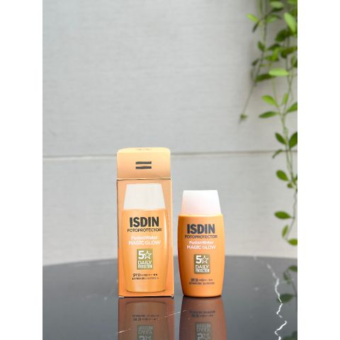 Kem Chống Nắng IS DIN Fusion Water Magic Glow SPF50+ 50ml - Hiệu Ứng Da Rạng Rỡ, Mỏng Nhẹ, Chống Tia UVA/UVB An Toàn