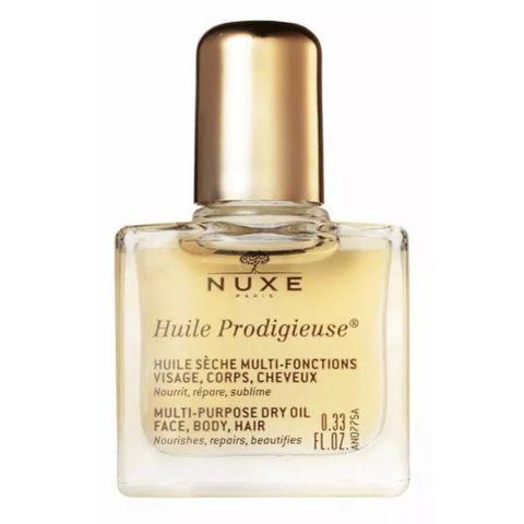 Dầu Khô Đa Năng Nuxe Huile Prodigieuse Mini 10ml - Dưỡng Ẩm Da Mặt, Cơ Thể & Tóc, Phục Hồi Tóc Hư Tổn, Tiện Lợi Mang Theo