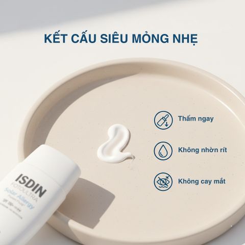 Kem Chống Nắng ISDIN FotoUltra Solar Allergy SPF 100+ - Bảo Vệ Da Dị Ứng, Siêu Nhạy Cảm, An Toàn Cho Da Sau Can Thiệp