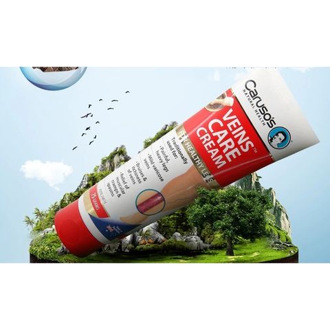 Kem Bôi Hỗ Trợ Giãn Tĩnh Mạch Chân Caruso's Veins Clear Cream 75g - Dưỡng Chân Khỏe Mạnh, Giảm Mỏi, Tê Chân, Sử Dụng Hàng Ngày