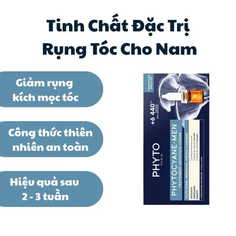 Tinh Chất Giảm Rụng Tóc Cho Nam Phyto Phytocyane - Serum Densifying Dưỡng Tóc Chắc Khỏe, Hỗ Trợ Tăng Cường Độ Dày Tóc