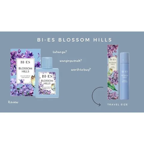 Nước Hoa Nữ Bi-Es Blossom Hills 12ml - Eau De Parfum Hương Hoa Hồng Ngọt Ngào, Made in France, Lưu Hương Trên 6 Giờ