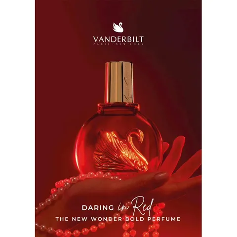 Nước hoa VANDERBILT Daring in RED 30ml - Hương nước hoa quyến rũ cho phụ nữ tự tin, phù hợp cho buổi hẹn hò và tiệc đêm