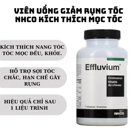 Viên uống giảm rụng tóc NHCO EFFUVIUM® kích thích mọc tóc, tóc chắc khỏe