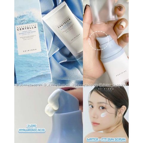 Serum Chống Nắng 2in1 Skin1004 Hyalu-Cica Water Fit SPF50+ - Dưỡng Ẩm, Bảo Vệ Da Nhẹ Mặt, Phù Hợp Da Nhạy Cảm 50ml