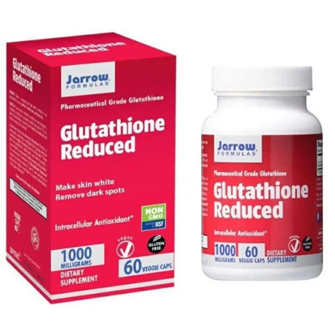 (Cao cấp) Viên Uống Hỗ Trợ Trắng Da Jarrow Glutathione 1000mg - 60 Viên Chính Hãng, Làm Sáng Da, làm dịu da Hiệu Quả, Sản Phẩm Cao Cấp Mỹ