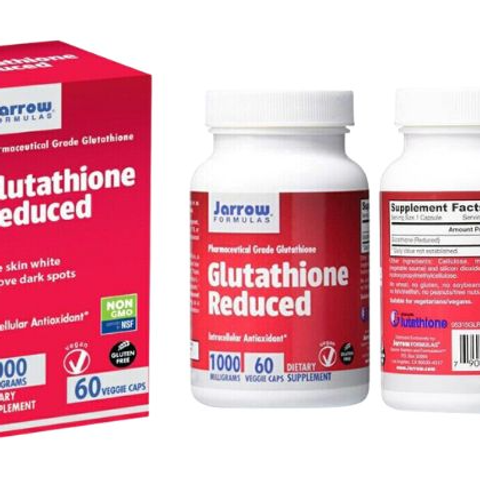 (Cao cấp) Viên Uống Hỗ Trợ Trắng Da Jarrow Glutathione 1000mg - 60 Viên Chính Hãng, Làm Sáng Da, làm dịu da Hiệu Quả, Sản Phẩm Cao Cấp Mỹ