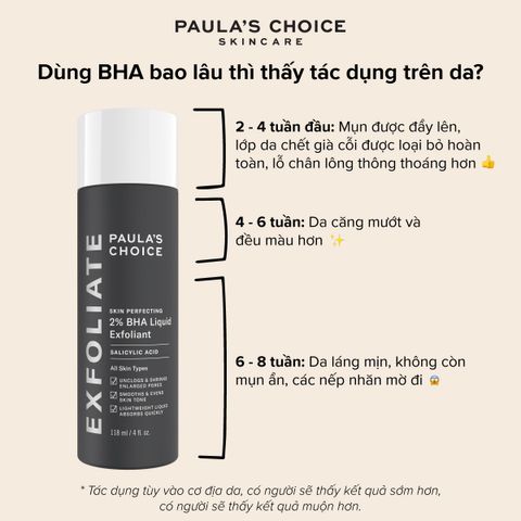 Dung Dịch Tẩy Da Chết Paula’s Choice 2% BHA Chính Hãng 118ml - Giúp Làm Sáng Da, Ngừa Mụn, Phù Hợp Với Da Nhạy Cảm