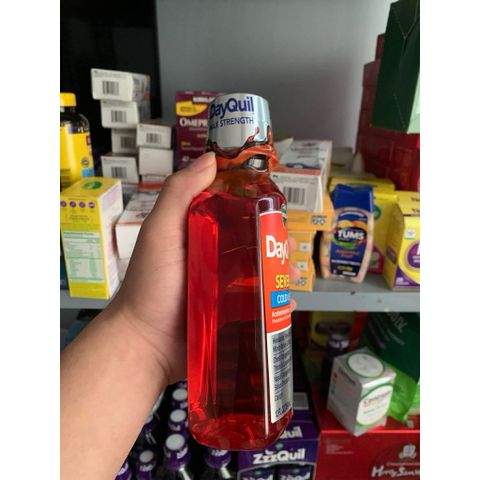Siro Vicks DayQuil Cold & Flu Severe 354ml - Giảm Ho, Cảm Lạnh, Cúm, Dị Ứng - Sản Phẩm Hỗ Trợ Sức Khỏe Gia Đình