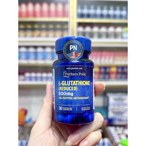 Vin ung Puritan's Pride Premium L-Glutathione 500mg - H tr lm p, lm  sng da v