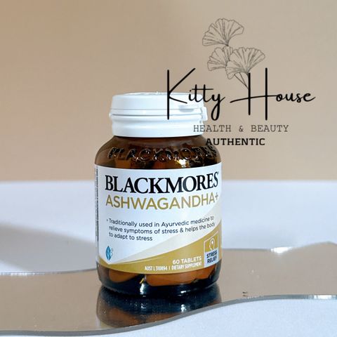 Viên uống giảm căng thẳng Blackmores Ashwagandha+ Vitamin B - Hỗ trợ năng lượng và sức khỏe tổng thể 120 viên