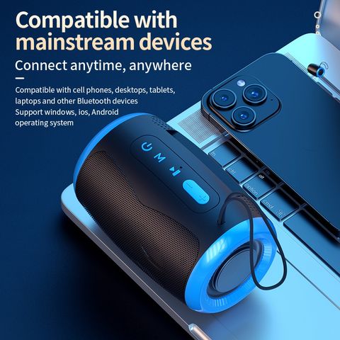 Loa Bluetooth Vòm 360 Không Dây Di Động - Kết Nối USB, Thẻ Nhớ, Jack 3.5 - Âm Thanh Chất Lượng Cao Cho Du Lịch, Picnic