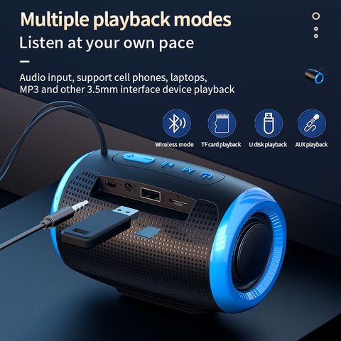 Loa Bluetooth Vòm 360 Không Dây Di Động - Kết Nối USB, Thẻ Nhớ, Jack 3.5 - Âm Thanh Chất Lượng Cao Cho Du Lịch, Picnic