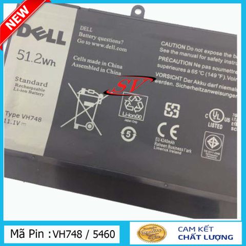 Pin Laptop Dell Vostro 5460, 5470, 5480, 5560 Chính Hãng - Phụ Kiện Thiết Bị Số Chất Lượng Cao, Thay Thế Uptime Lâu Dài